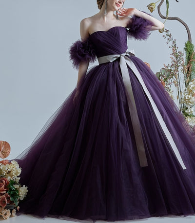 正規ルルフェリーチェブランド(品番LU0162PUパープル)ドレスレンタルプラン25万円（税込27.5万円）