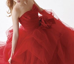 赤いカラードレスを着こなしたい！カラードレス 赤 似合う一着5号～21号【ブライダルプロ選定/レンタル】188,000円(税込206,800円)