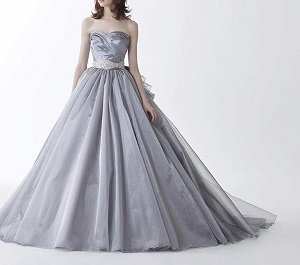 グレーカラードレス、大人可愛いグレードレス5号～17号（2サイズ